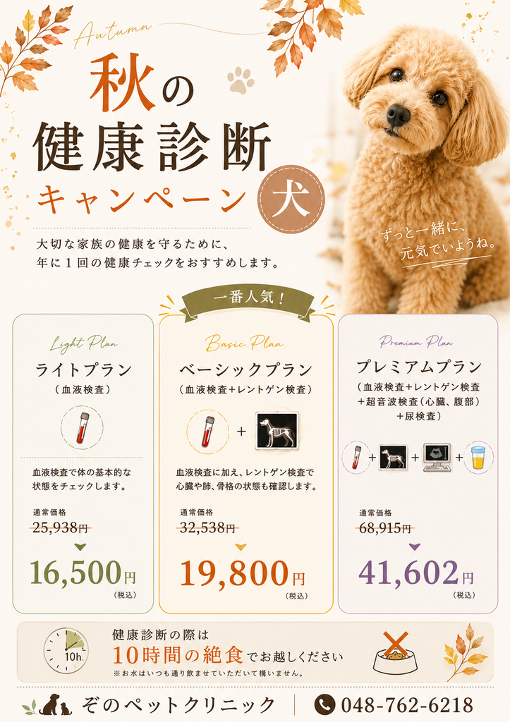 秋の健康診断キャンペーン